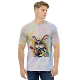 Men's Tee Showcasing Banjo Art